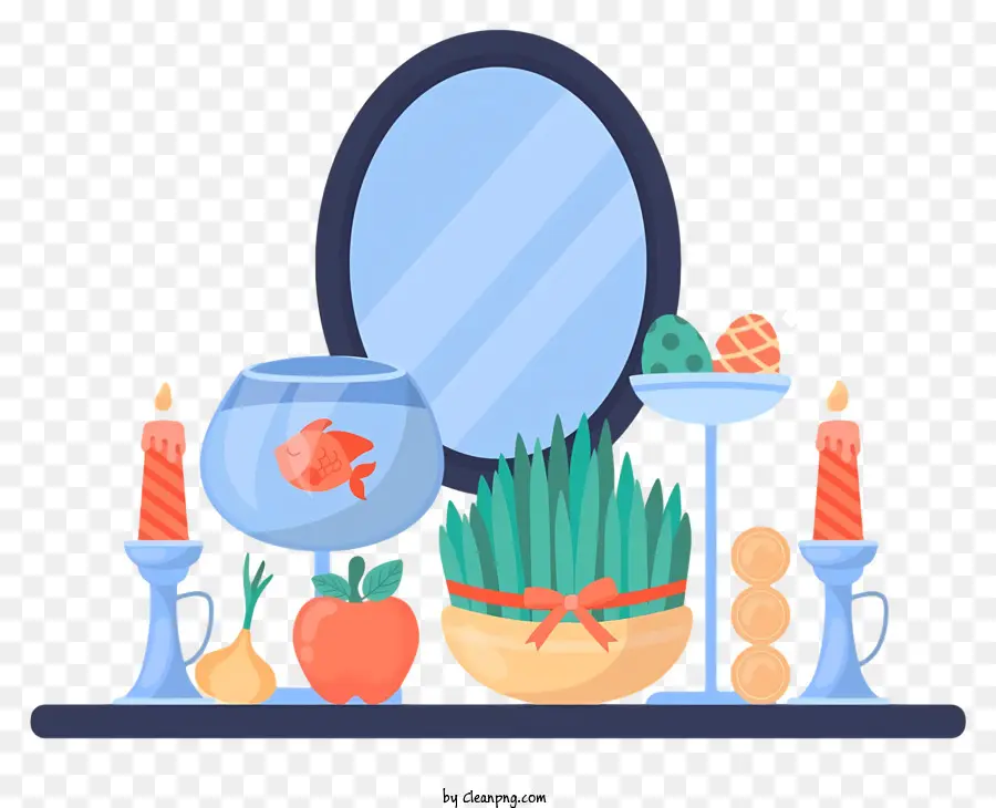 Decoración De Mesa，Tazón De Fruta PNG