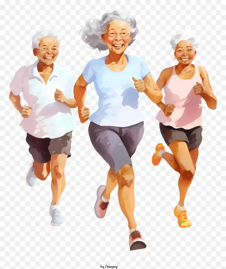 Fitness De Edad Avanzada，Corriente Senior PNG