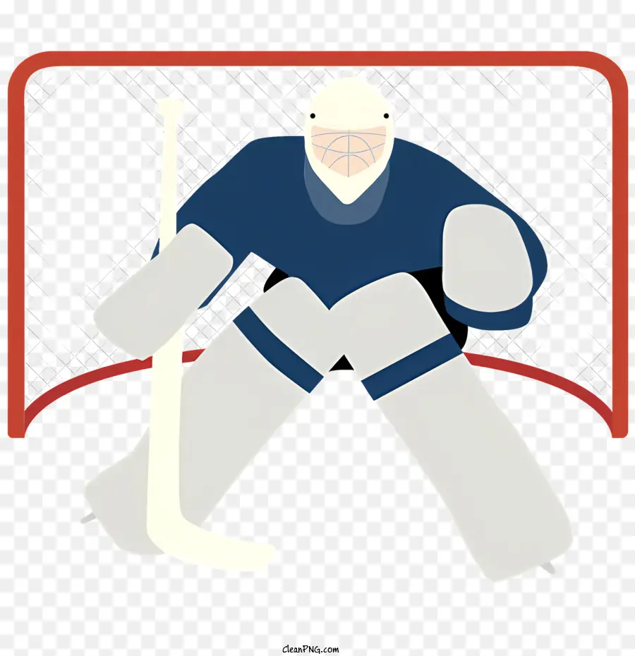 Portero De Hockey，Uniforme Azul PNG
