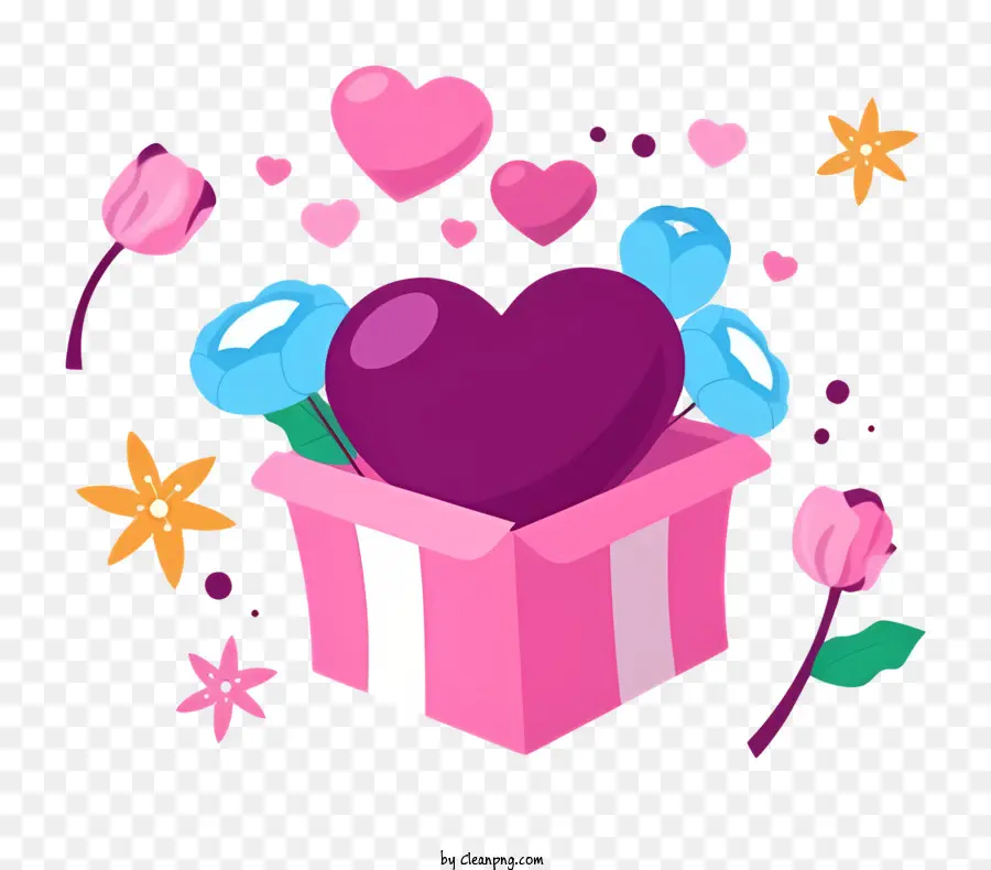 Caja De Regalo Rosa，Caja De Regalo PNG