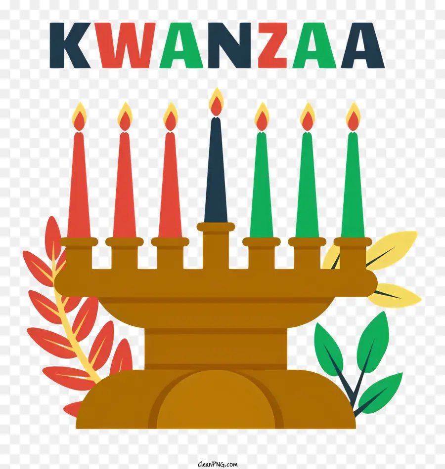 Guirnalda，Velas Kwanzaa PNG