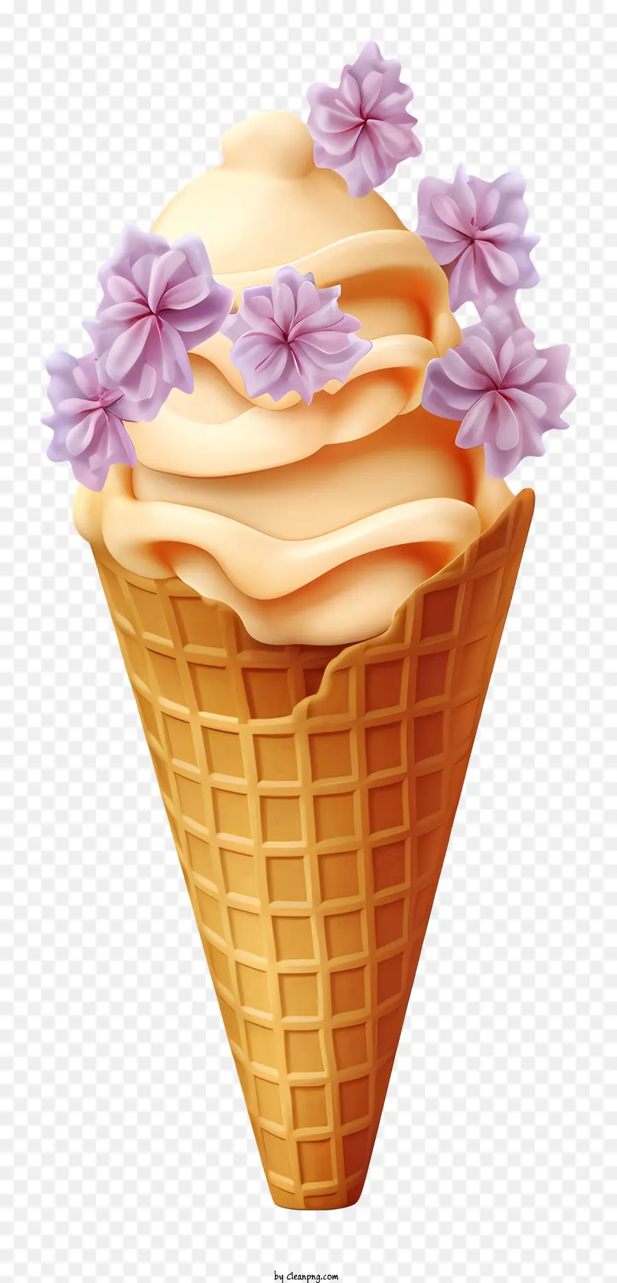 Conos De Helado，Crema Batida PNG