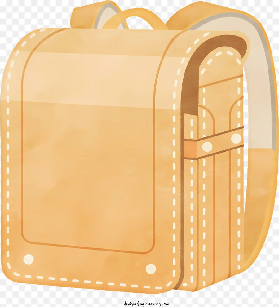 Mochila De Cuero，Mochila De Mango De Metal PNG