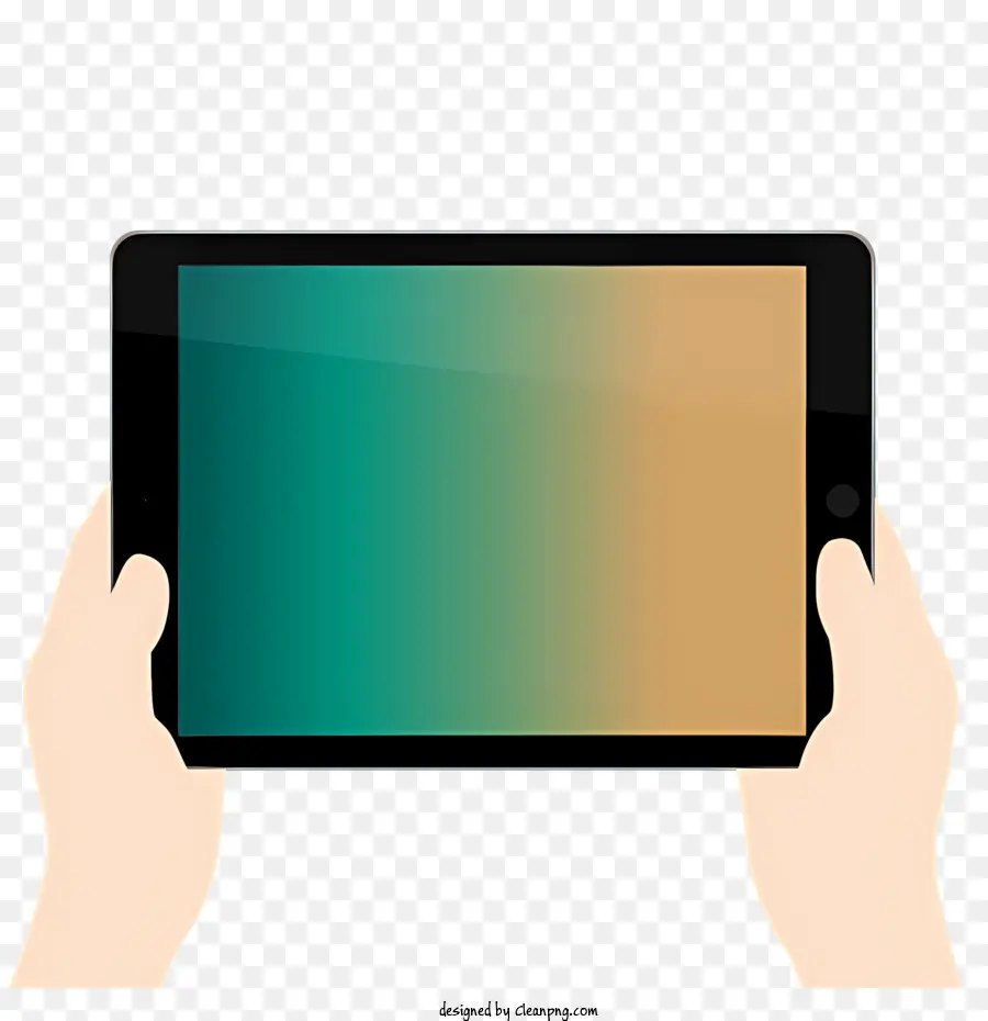 Tablet Pc，Manos Sosteniendo Tableta PNG