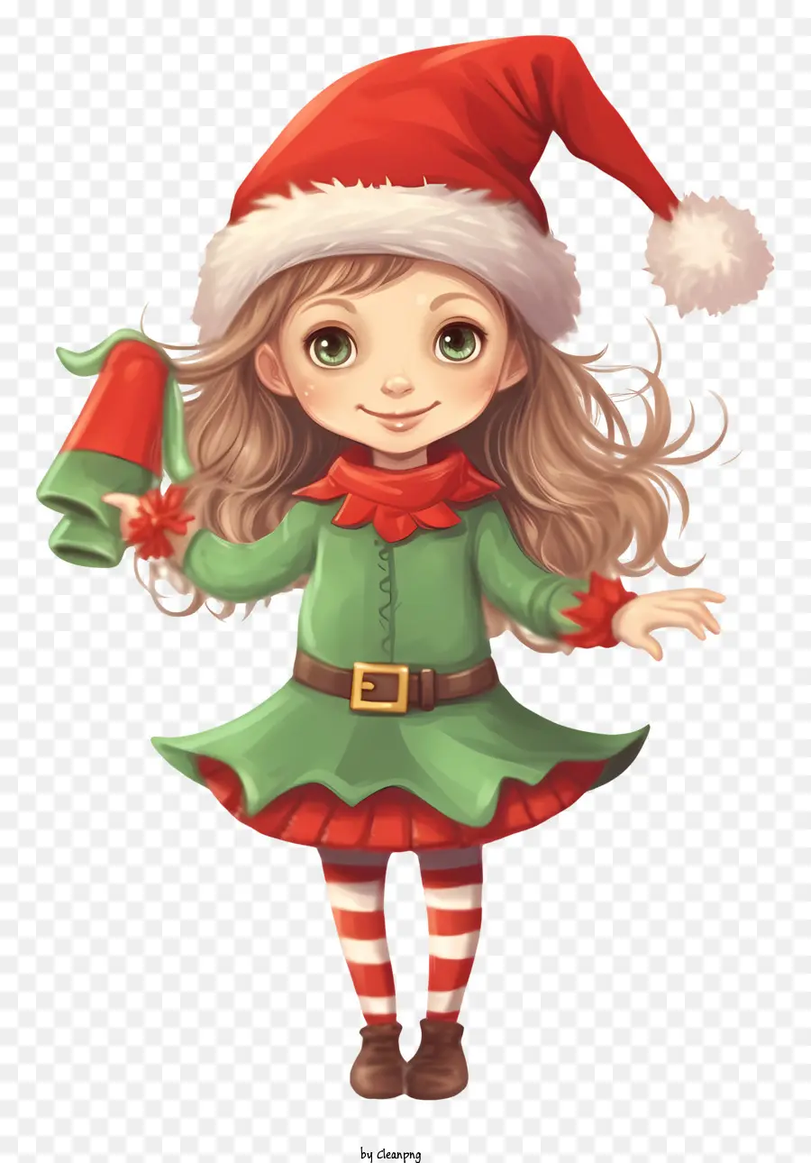 Santa Claus Traje，Mujer En Santa Claus Outfit PNG