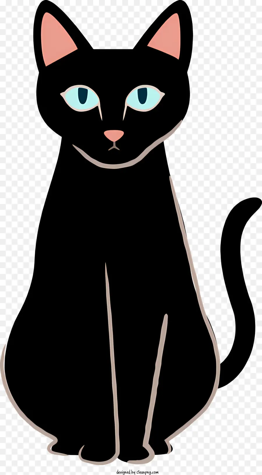 Gato Negro，Patas Traseras PNG