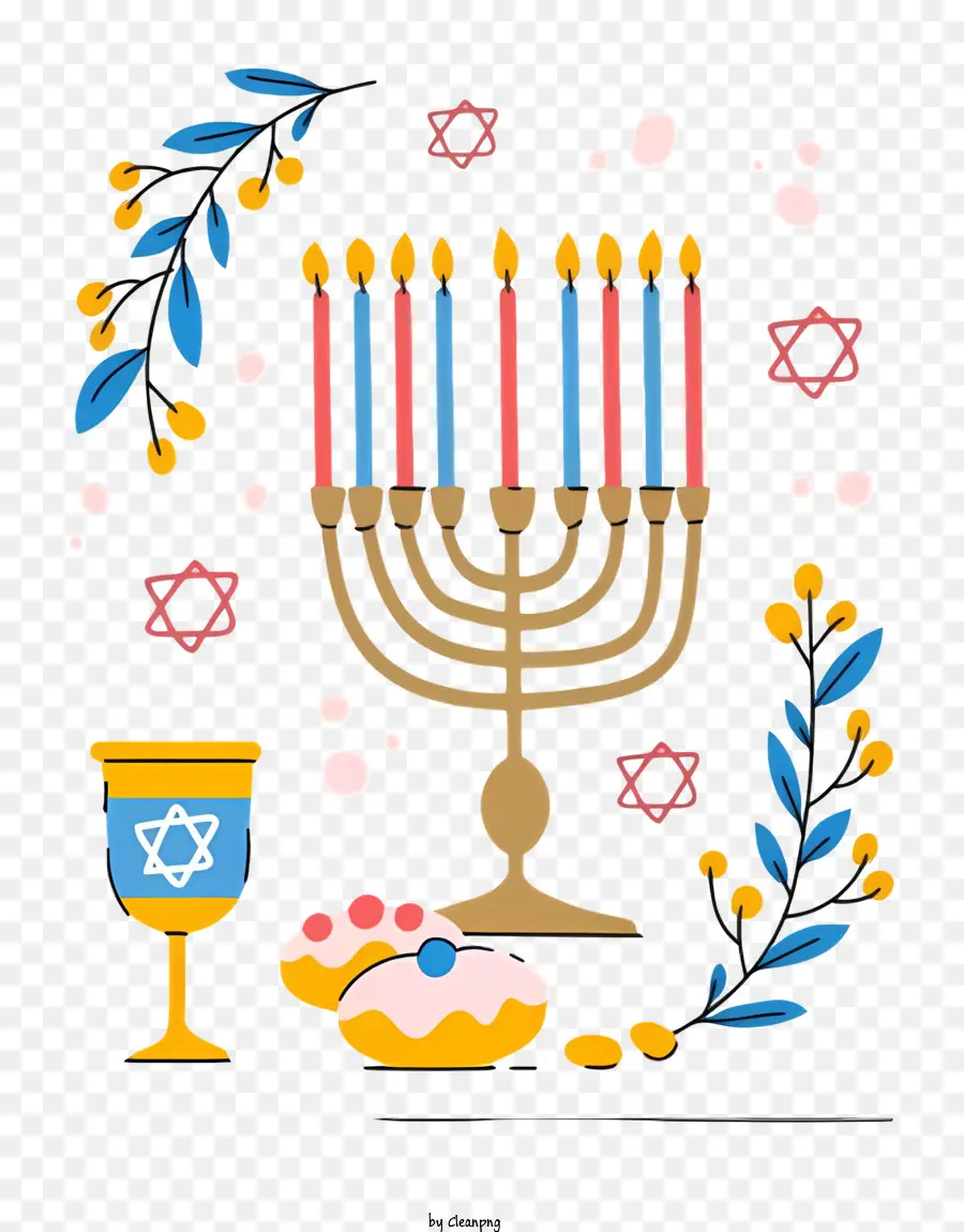 Hanukkah，Menorah PNG