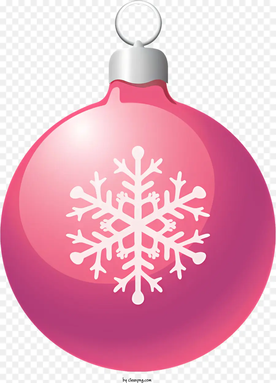 Adorno Rosa，Adorno Navideño Plateado PNG