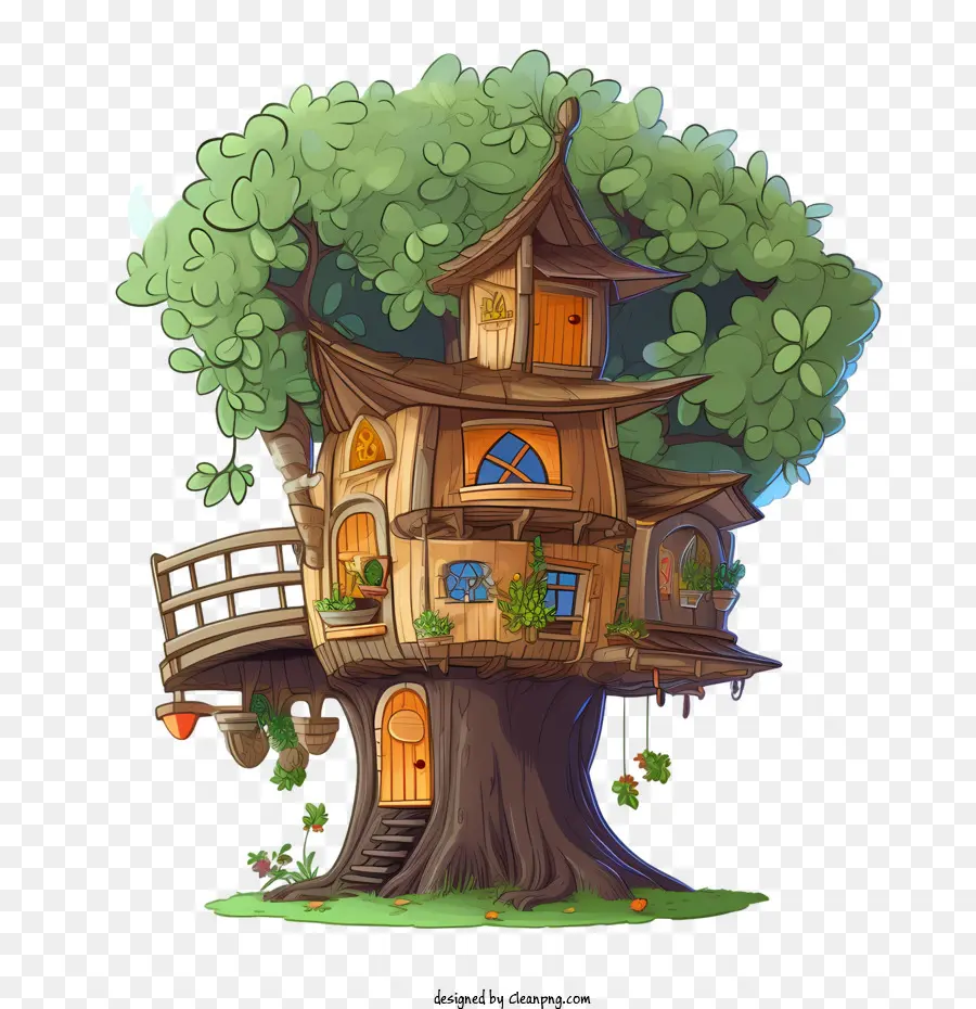 La Casa Del árbol，Fantasía PNG