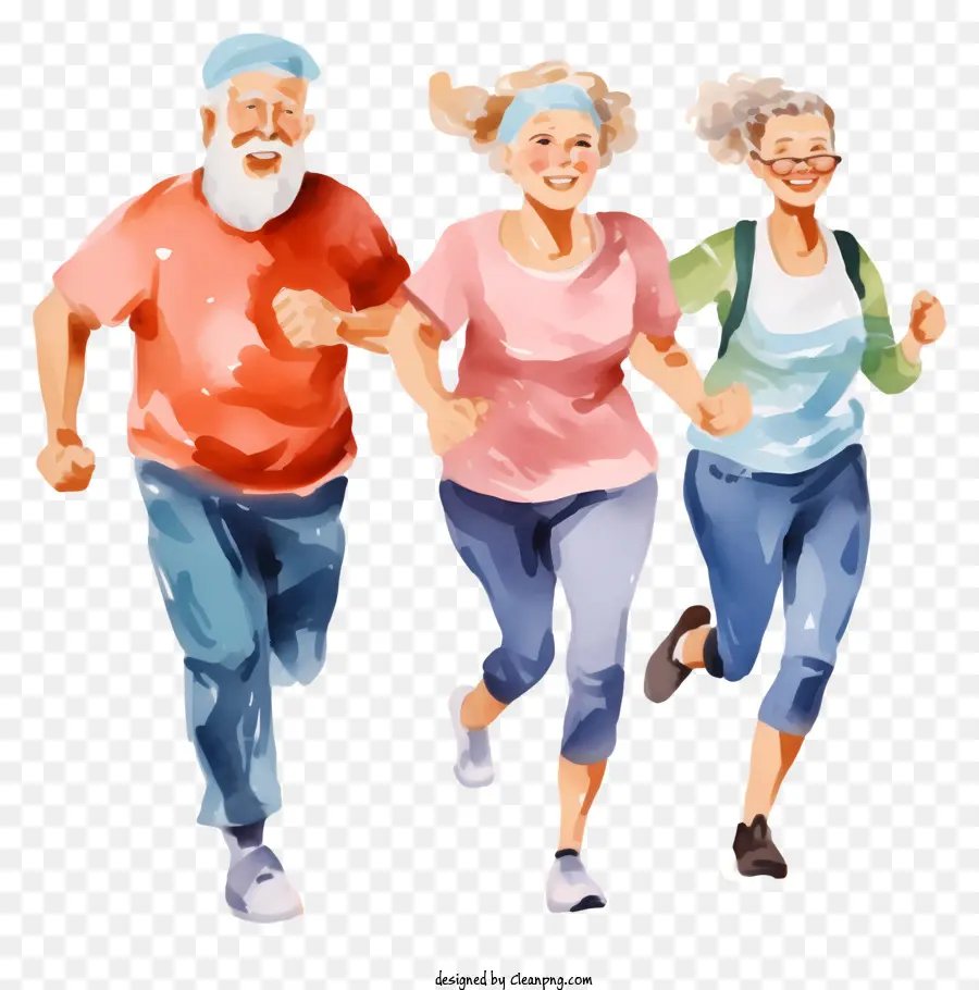 Anciano Corriendo，Equipo De Jogging PNG