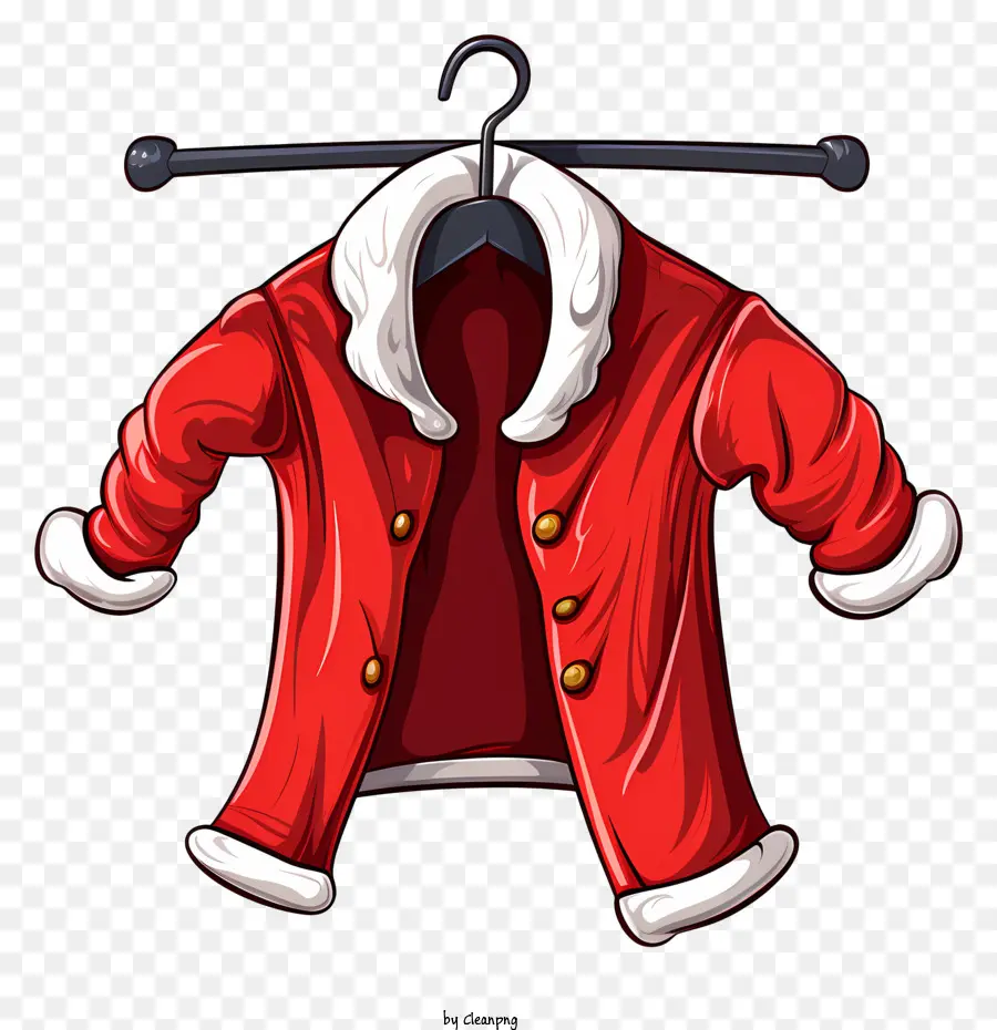 Chaqueta Roja，Cuello De Piel PNG