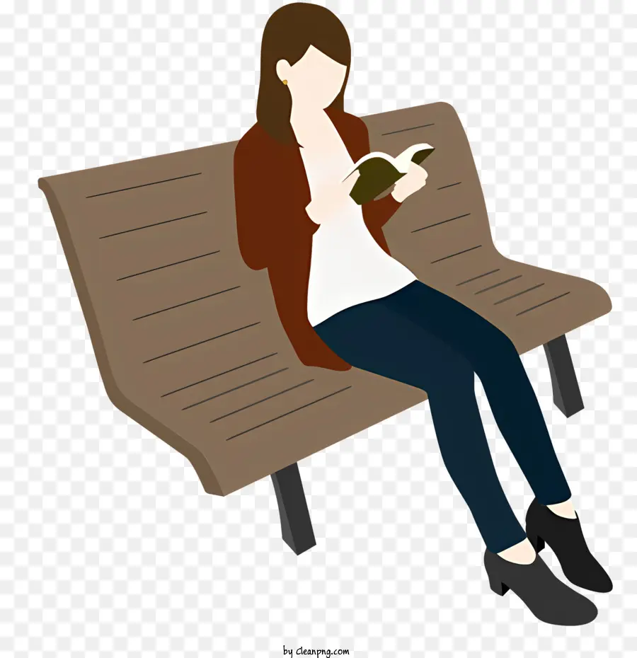 Mujer，Libro De Lectura De Mujer PNG