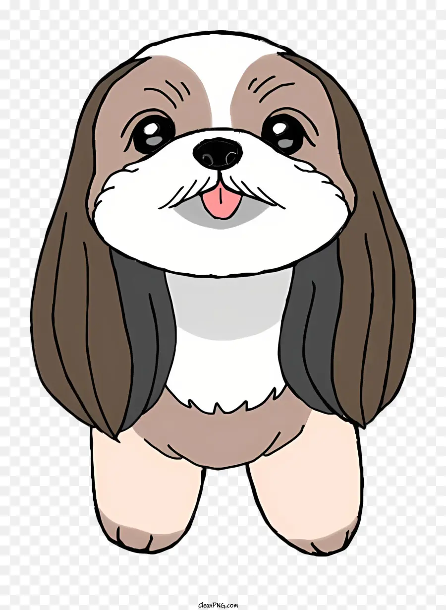 Perro De Dibujos Animados，Perro Marrón Y Blanco PNG