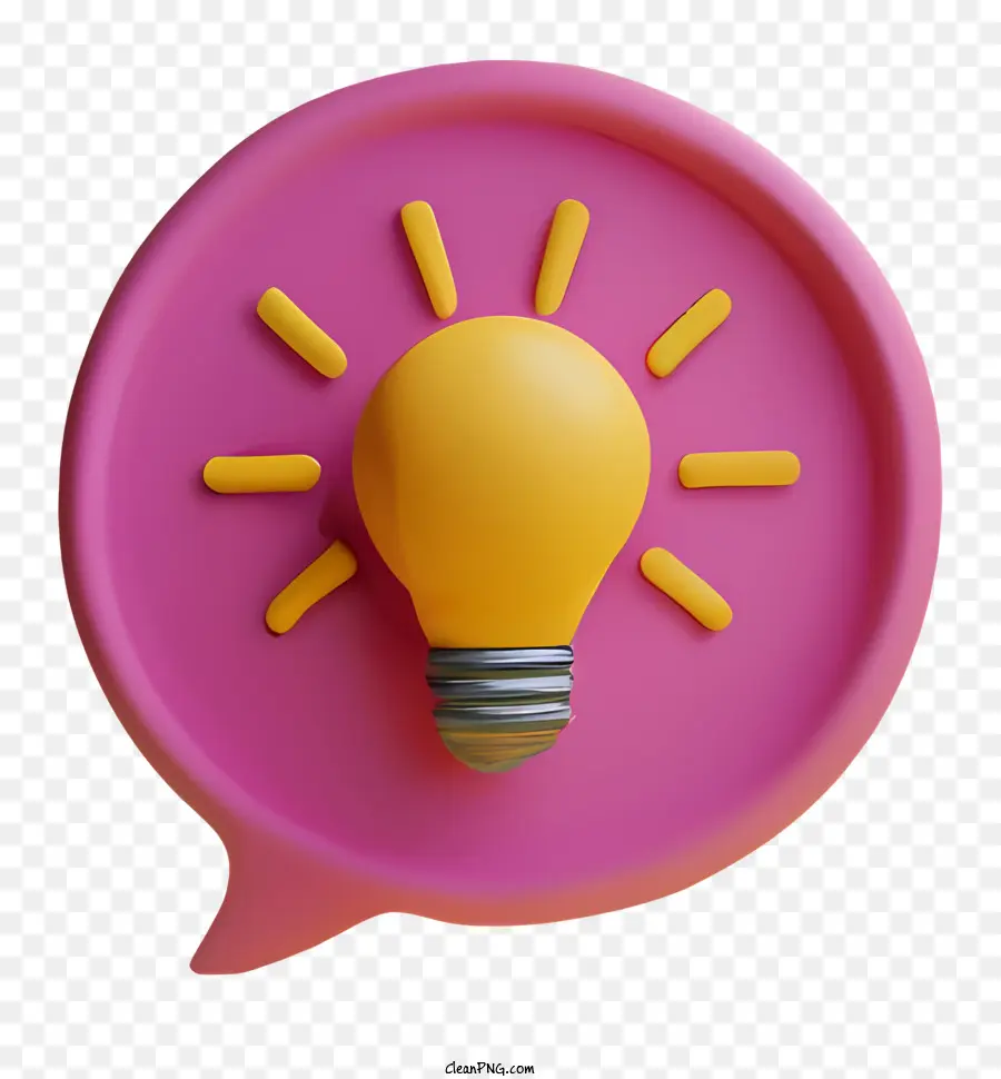 Lightbulb，Discurso Burbuja PNG