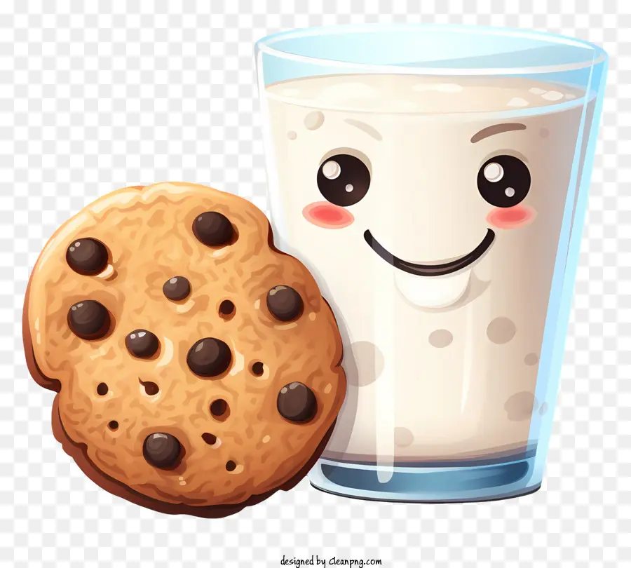 La Leche，Galletas De Chispas De Chocolate PNG