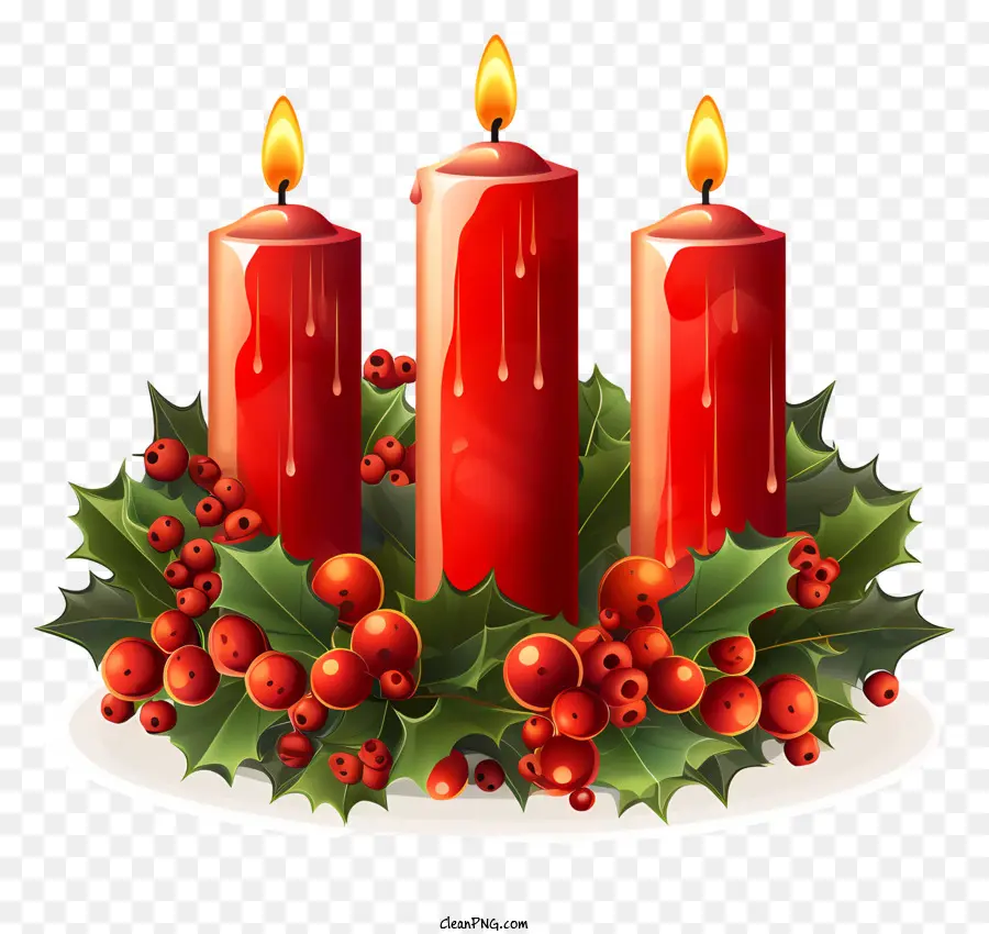 Velas，Velas De Color Rojo PNG