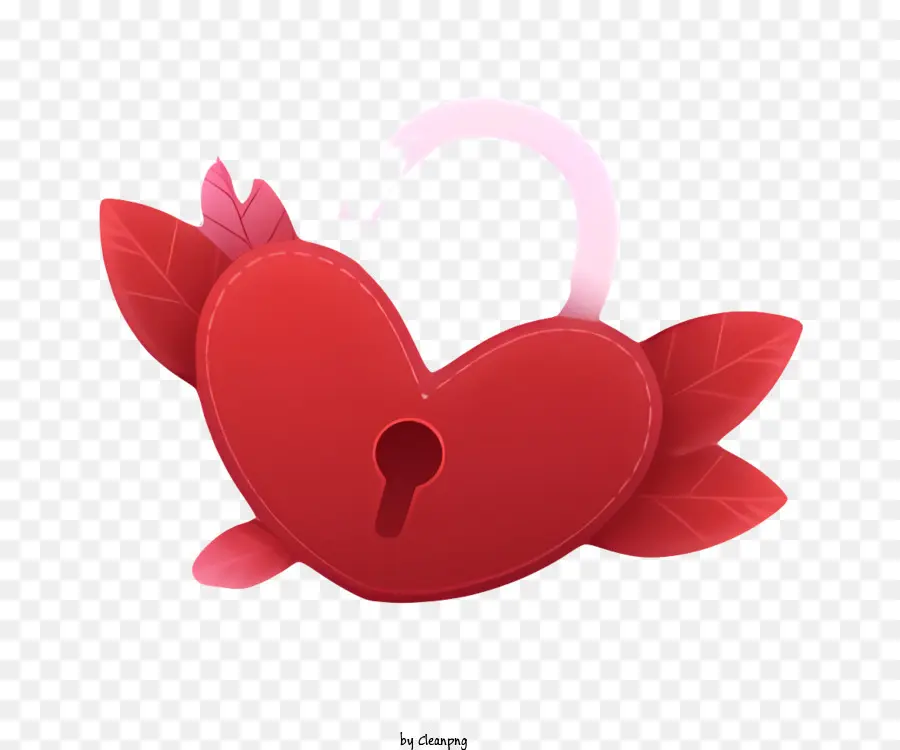 Cerradura En Forma De Corazón，Candado De Corazón Rojo PNG