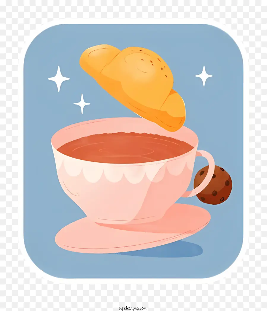 Cup Of Tea，Pasteles PNG