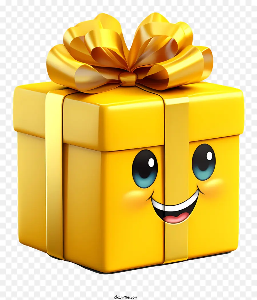 Caja De Regalo，Caja De Regalo Amarilla PNG