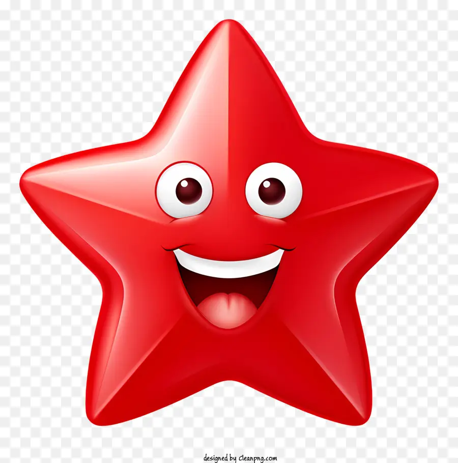 Estrella Roja，Sonriendo Estrellas PNG