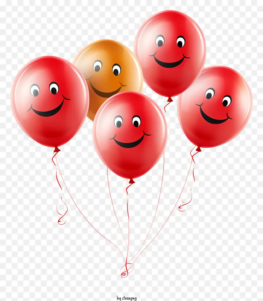 Globos，Caras Sonrientes PNG