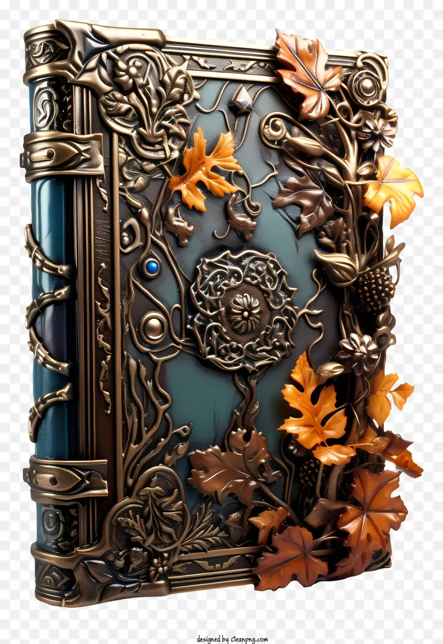 Libro De Metal，Libro Azul Oscuro PNG