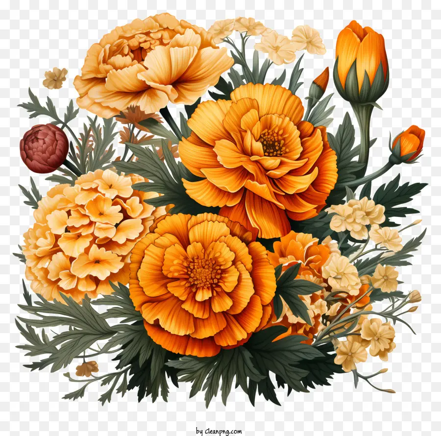 Florero，Flor De Naranja PNG