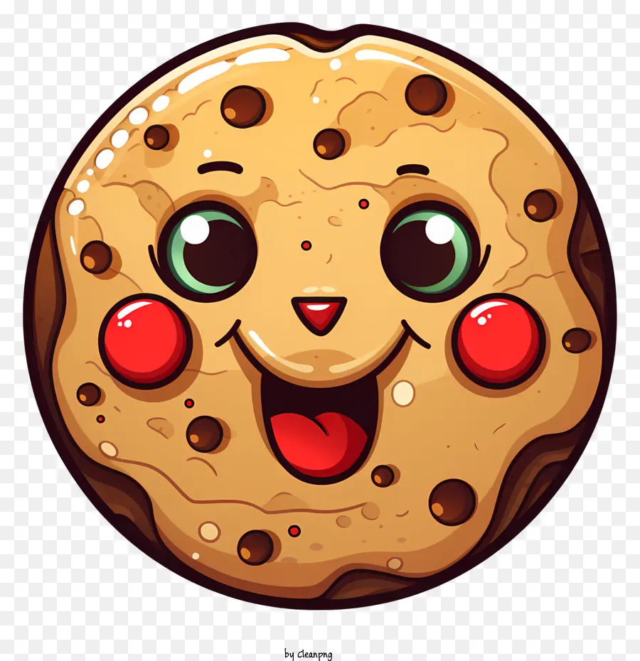 Galleta Sonriente，Galletas De Chispas De Chocolate PNG