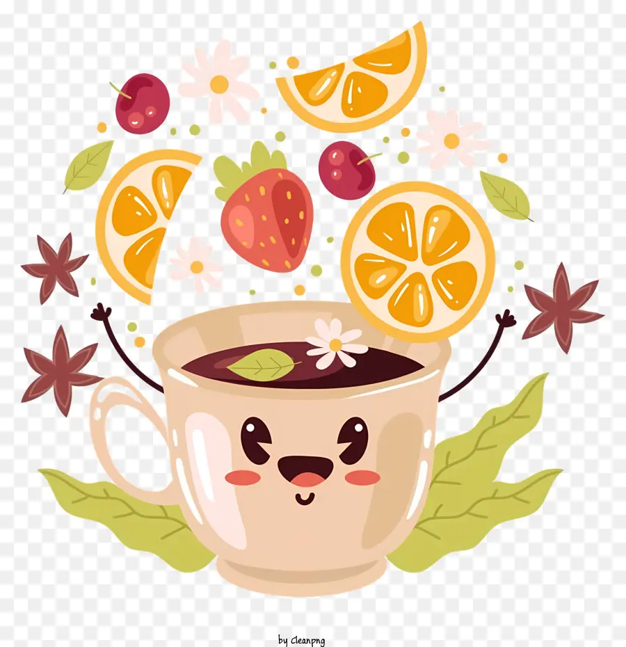 La Hora Del Té，Lindo Gato Ilustración PNG