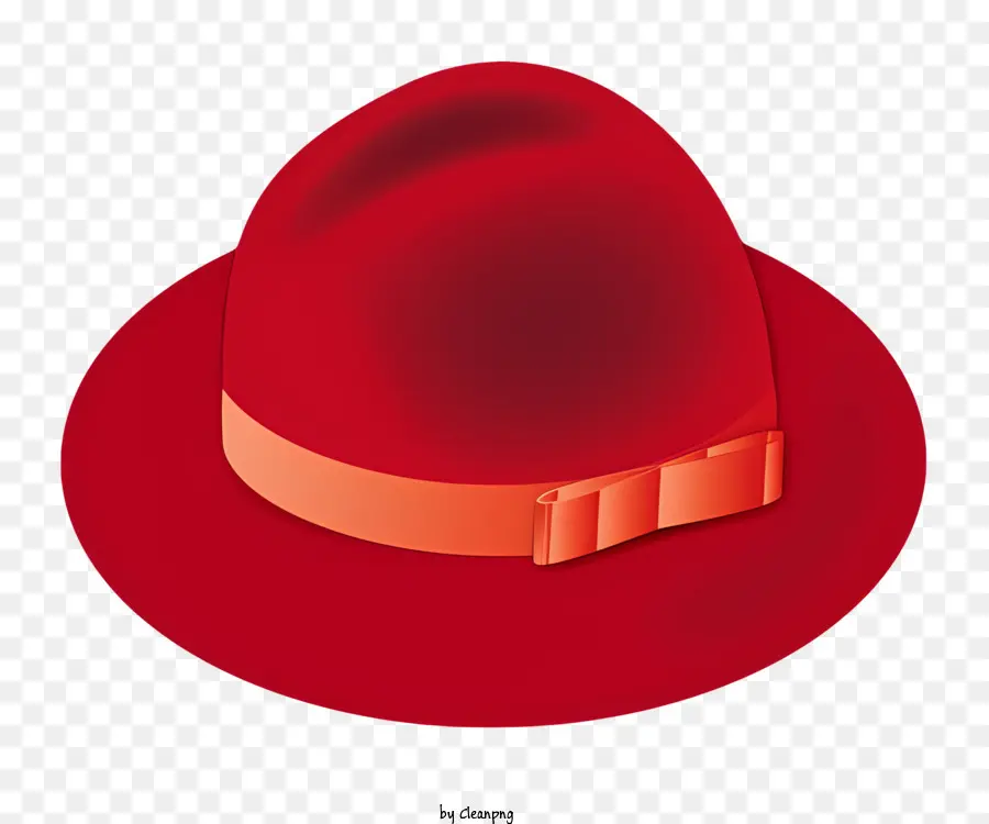 Sombrero Fedora Rojo，Sombrero Rojo PNG