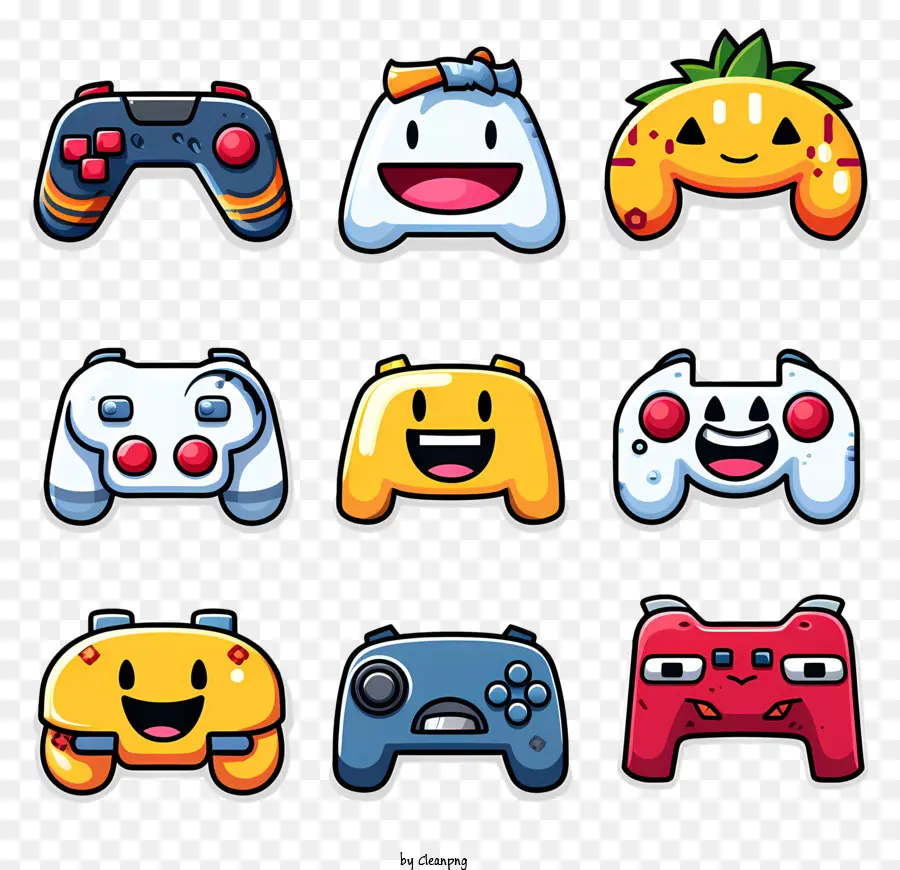 Controladores De Juego，Controladores De Emoticones PNG