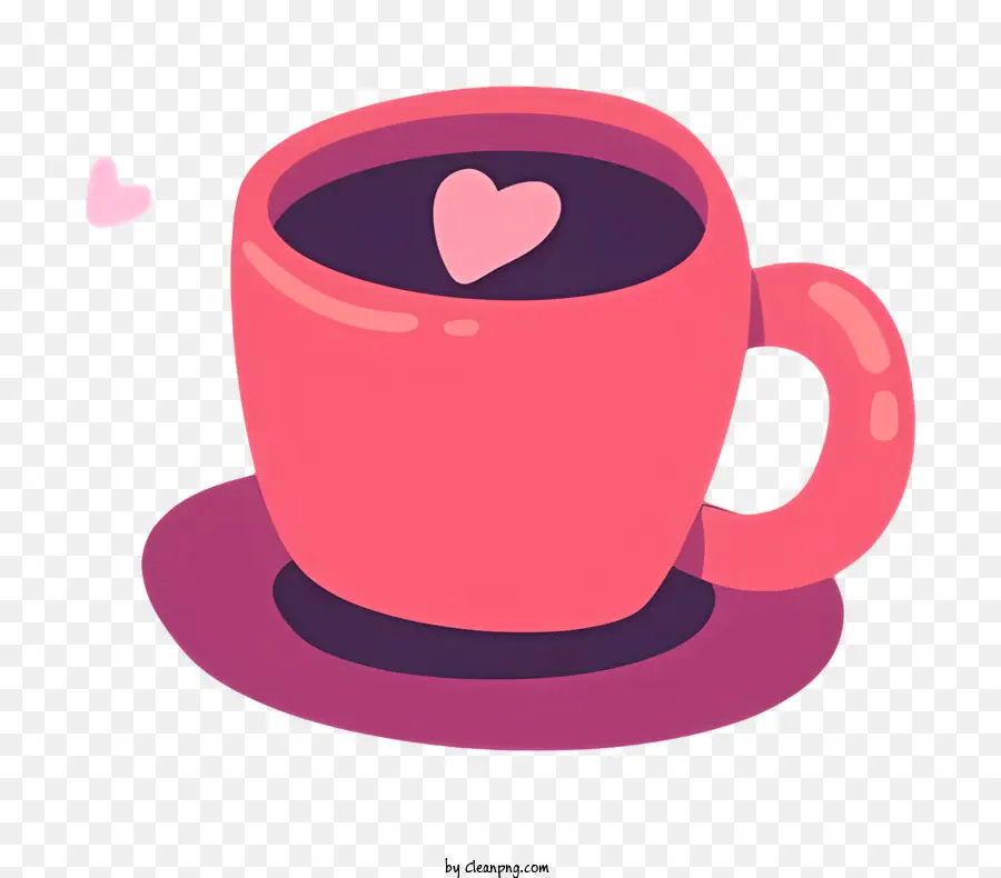 Valentine，Taza De Café Rosa PNG