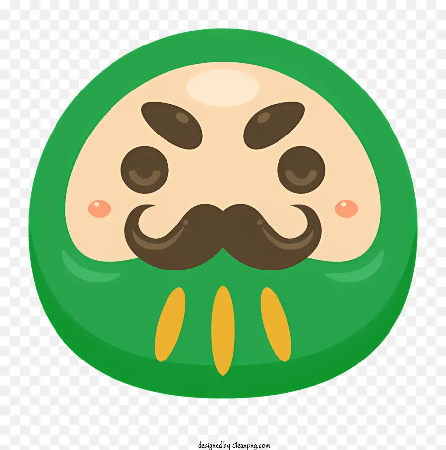 Hombre Con Camisa Verde，Muñeca Daruma Verde PNG