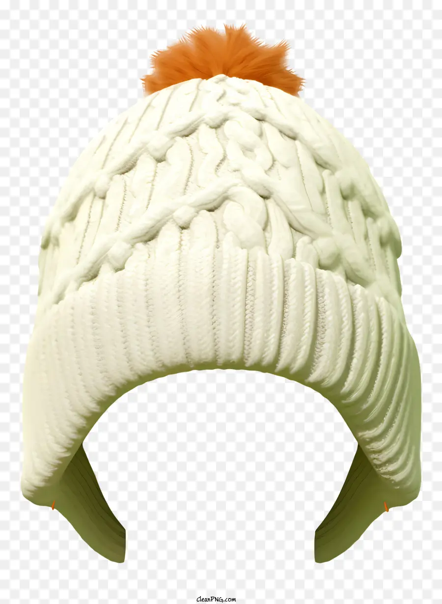 Gorro De Punto，Pom Naranja Pom PNG