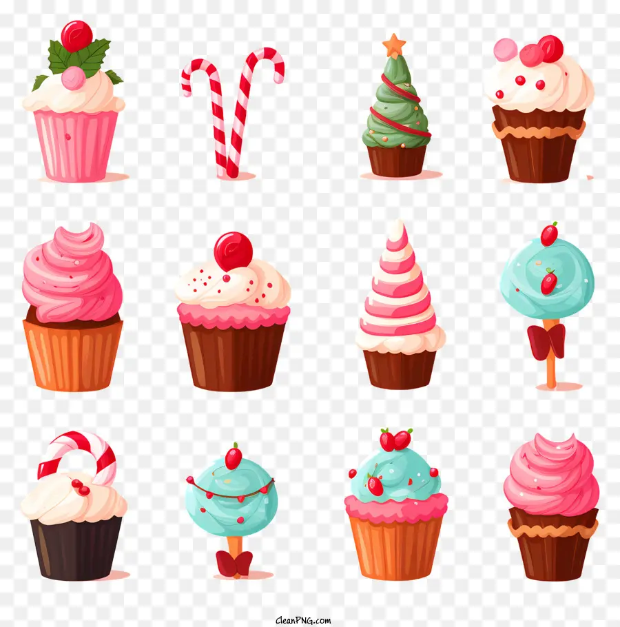 De Dibujos Animados De Cupcakes，Decoraciones De Cupcakes PNG