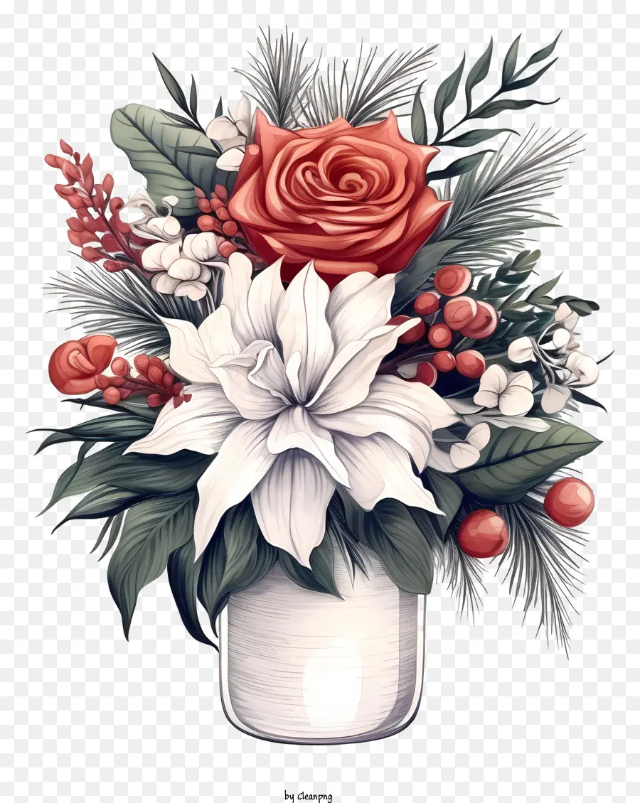 Arreglo De Flores，Florero PNG