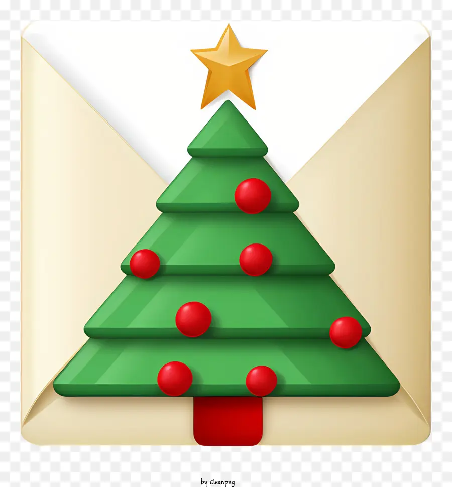 Carta De Navidad，Árbol De Navidad PNG