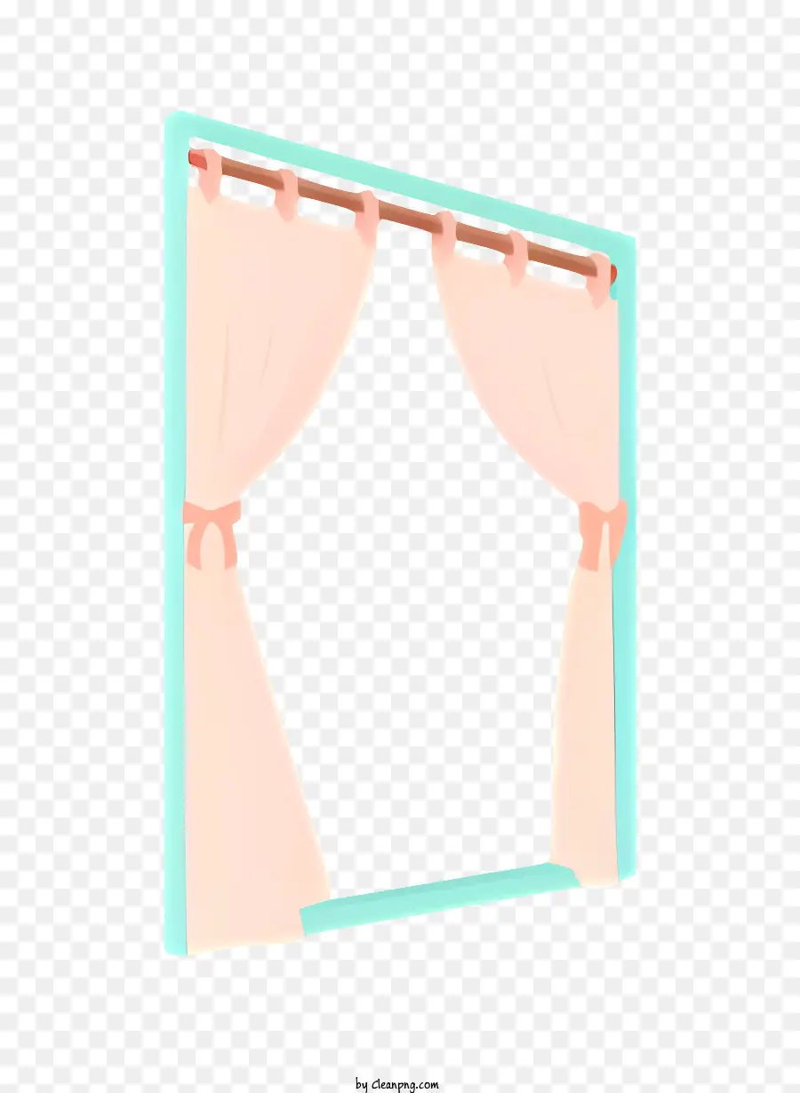 Cortinas De Las Ventanas，Cortinas De Cinta Rosa PNG