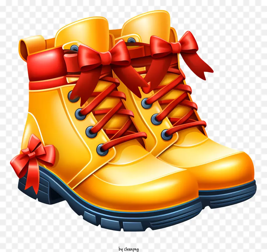 Amarillo Botas De Lluvia，Rojo Arcos PNG