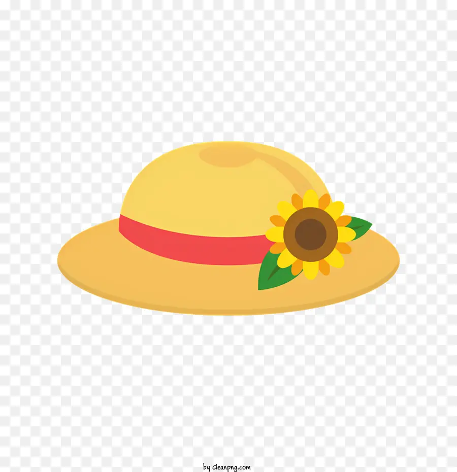 Sombrero Para El Sol，Amarillo Sombrero De Paja PNG