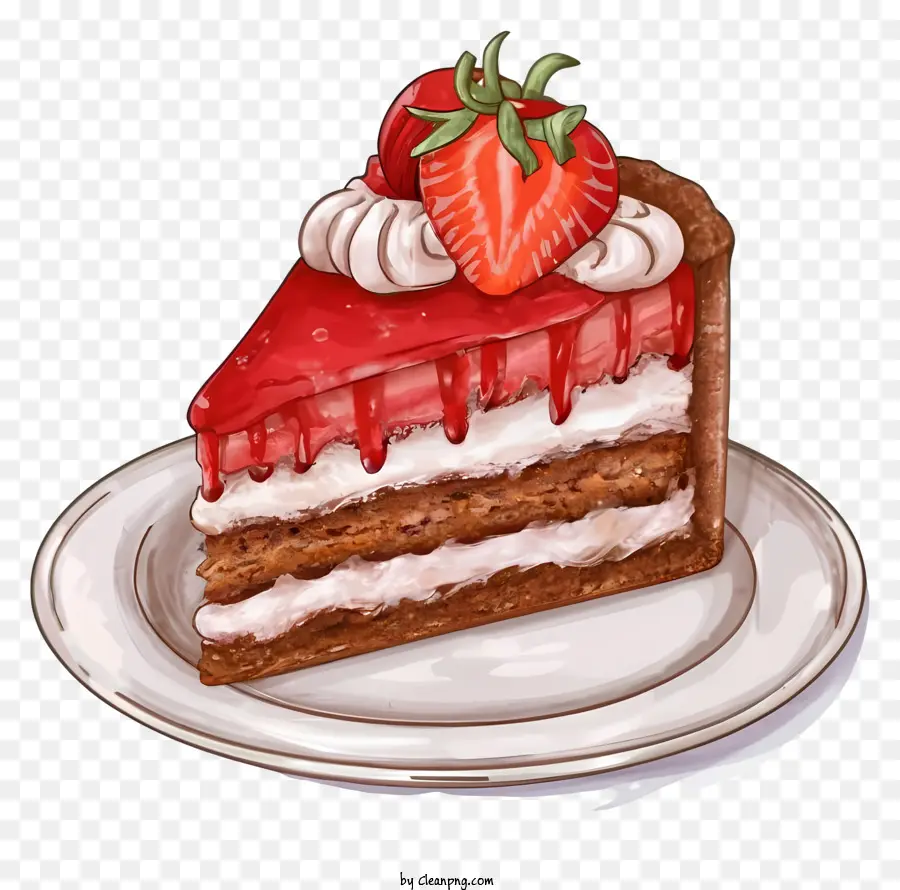 Pastel De Fresa，Tarta De Queso PNG