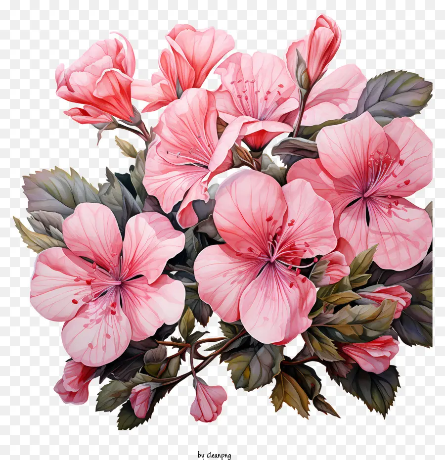 Flores Rosadas，Florecer PNG