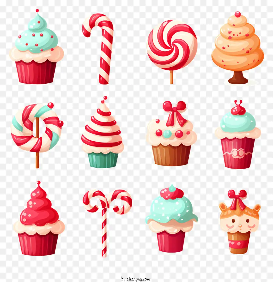 Cupcakes，Lindos Postres PNG