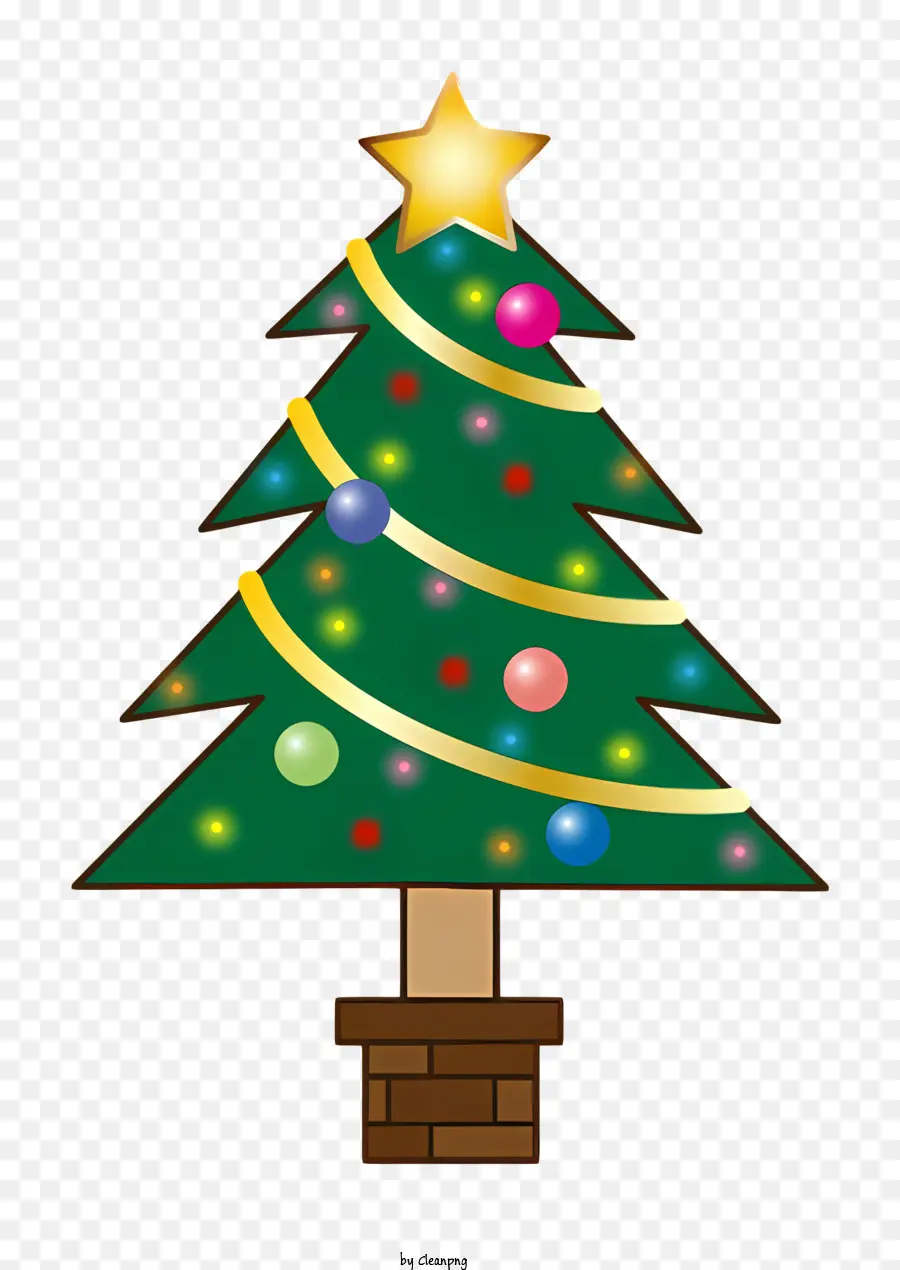 árbol De Navidad，Estrella PNG