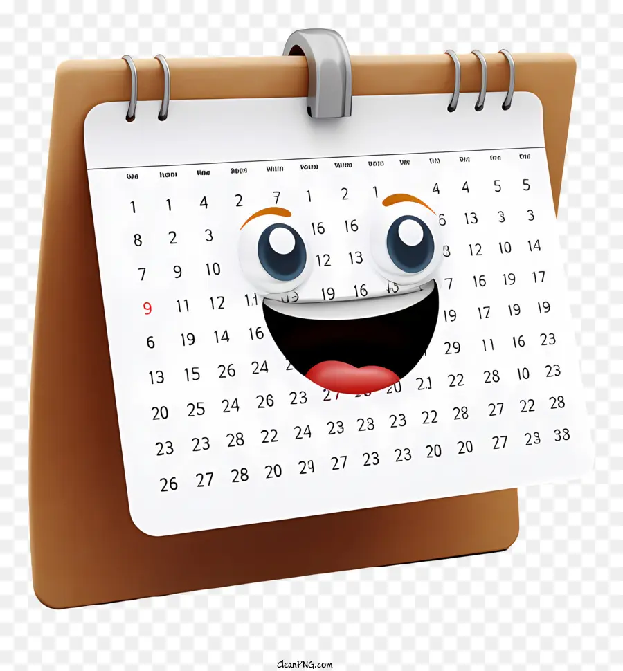 Calendario Sonriente，Calendario PNG