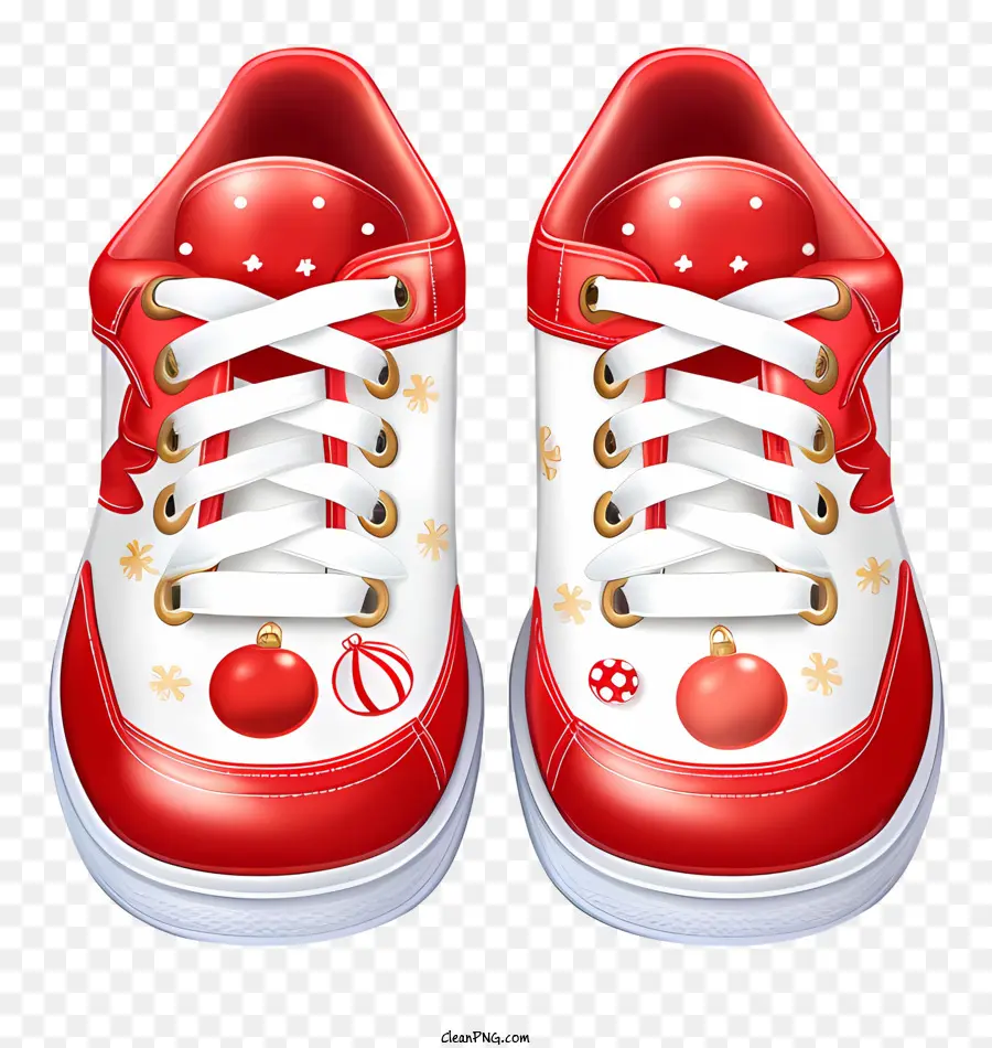 Zapatos De Tenis Rojo Y Blanco，Arco Blanco Grande PNG