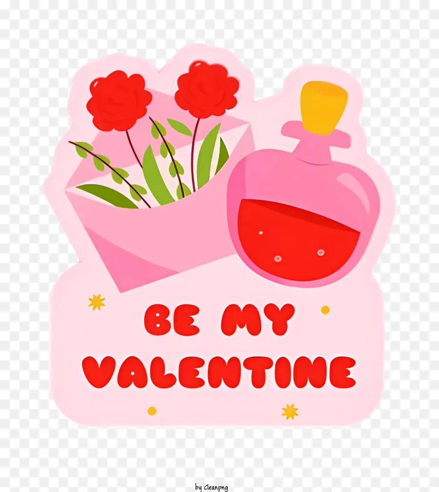 Valentine，Rosas Rojas PNG