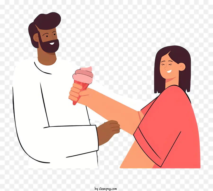 Valentine，Compartir Helado PNG