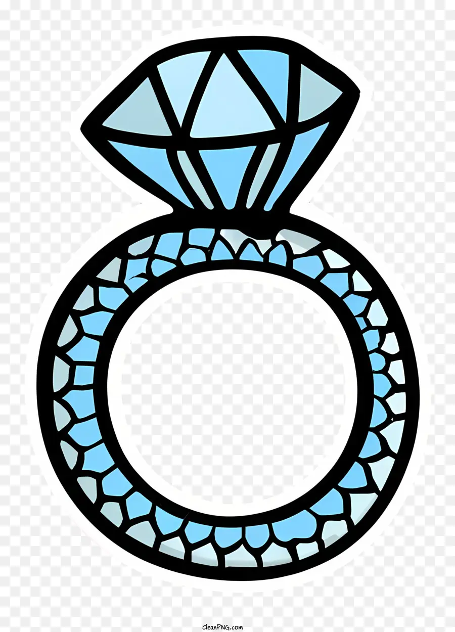 La Historieta，Anillo De Diamante Azul PNG