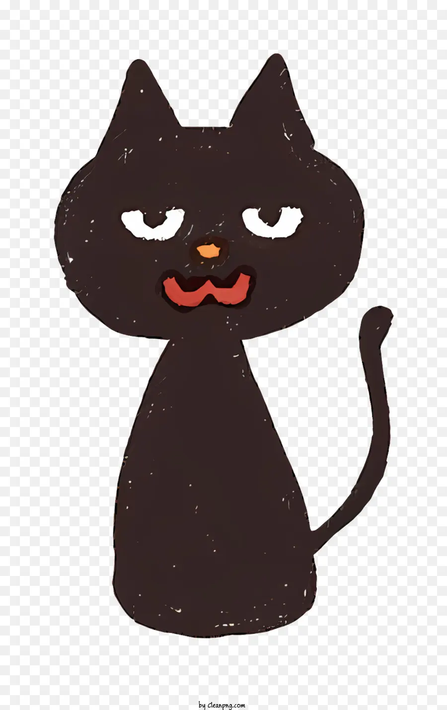 Dibujos Animados，Gato Negro PNG